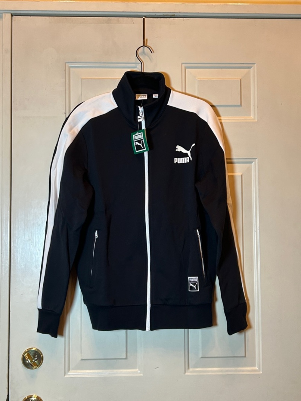 Puma Black and White Lightweight Track Jacket